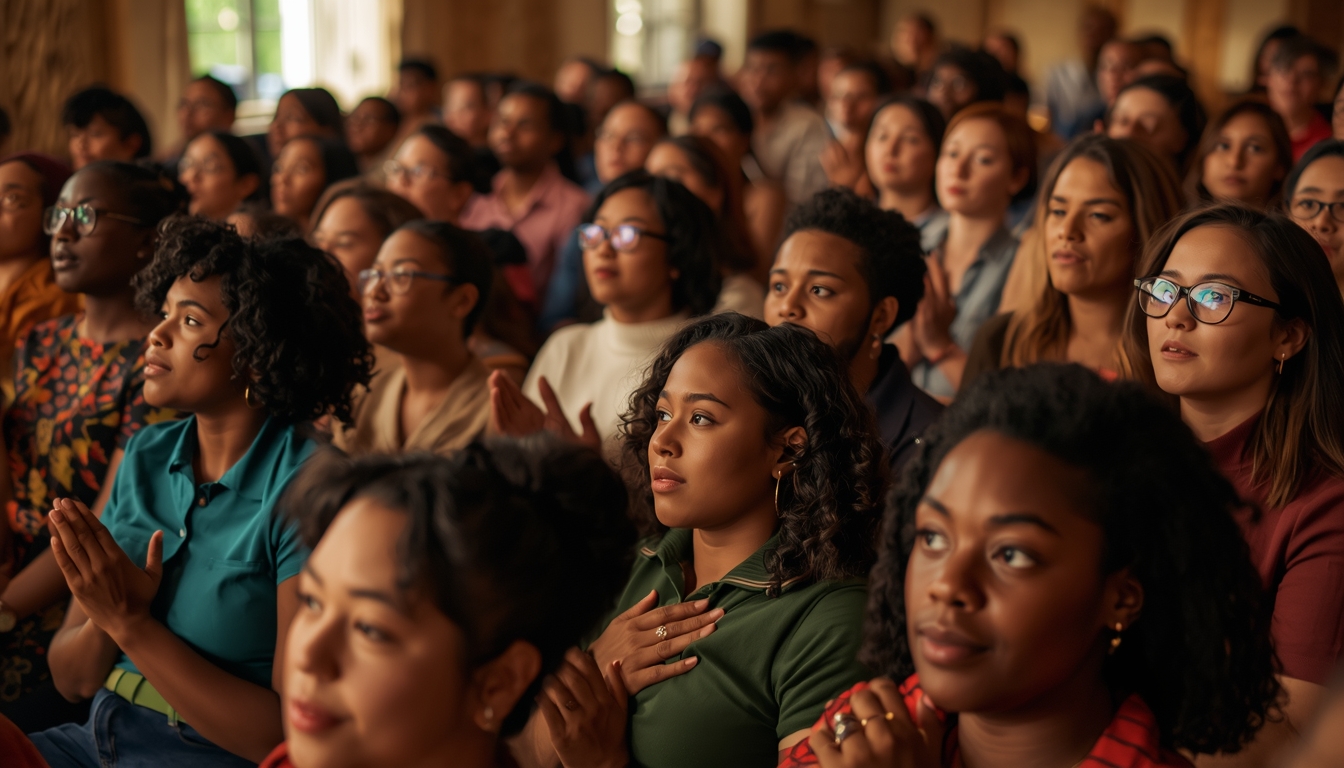 Ryxanordclixarem community cadence gathering with warm indoor light